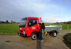 Frei Bauunternehmung Winterthur_Lieferwagen Renault Maxity